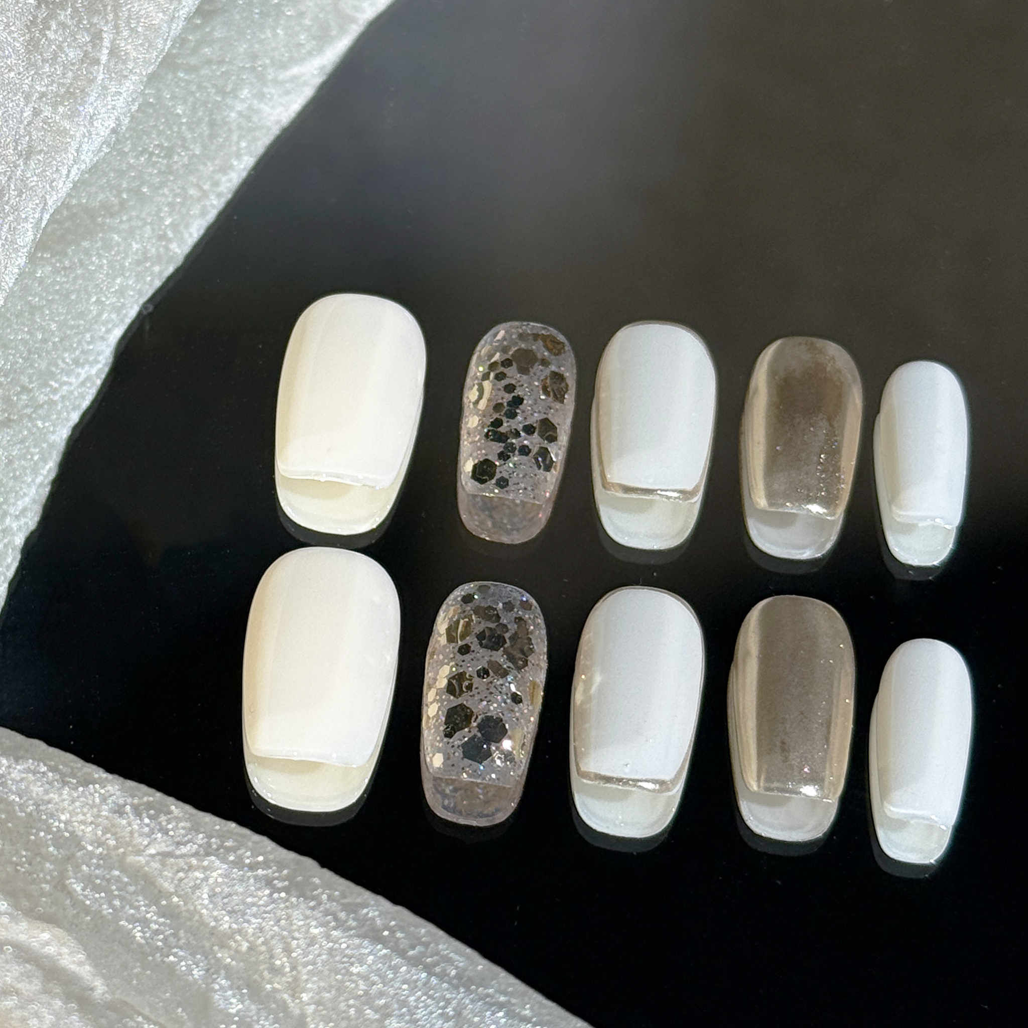 Coffin Shape 2.0CM -Champagne Minimalist