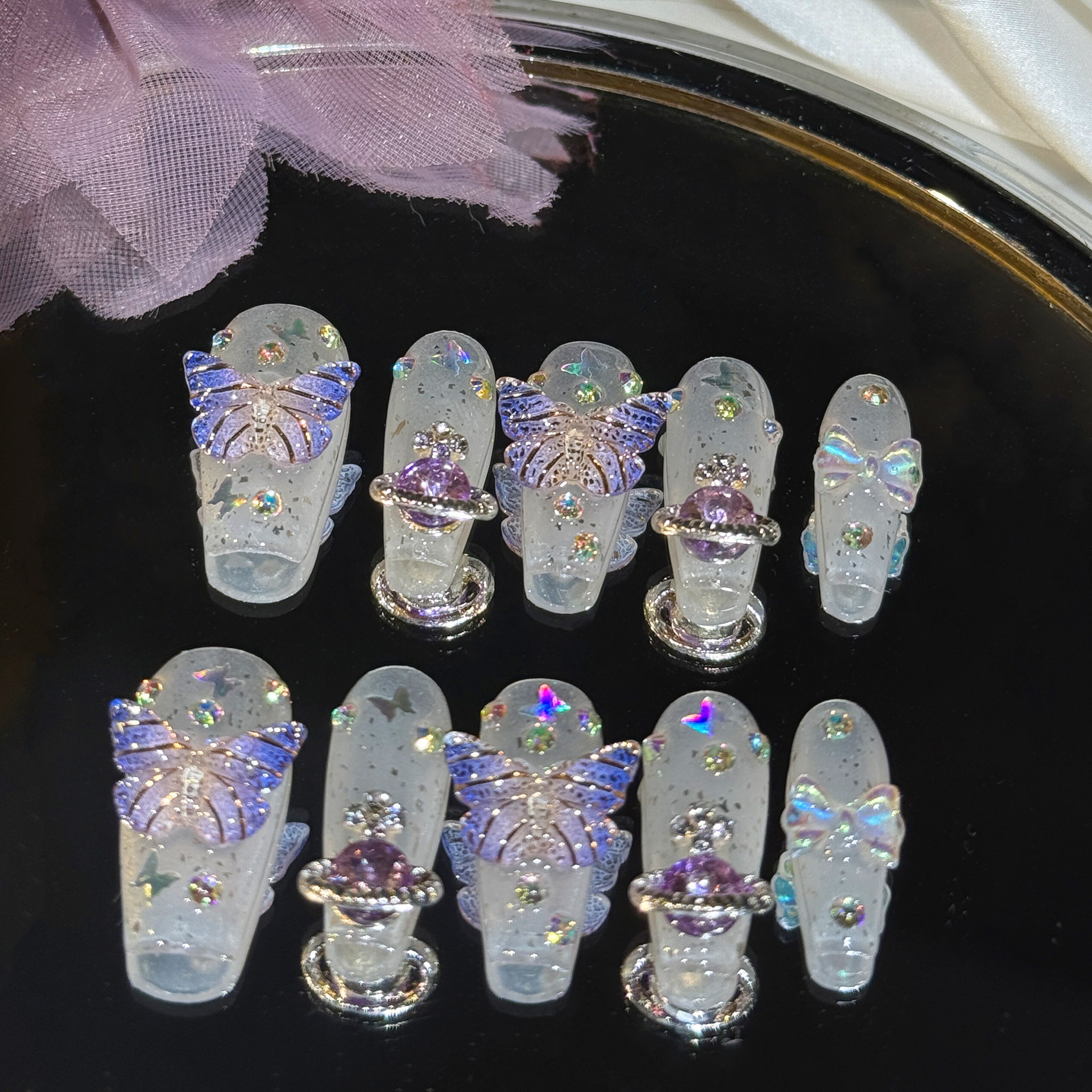 SPECIAL COLLECTION-Crystal Butterfly Galaxy