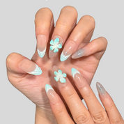 Floral Collection 2.5CM-Teal Green Floral Summer