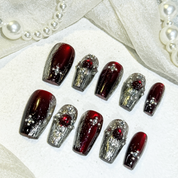 Coffin Shape -- Cool Girl Vampire Red 2.0CM