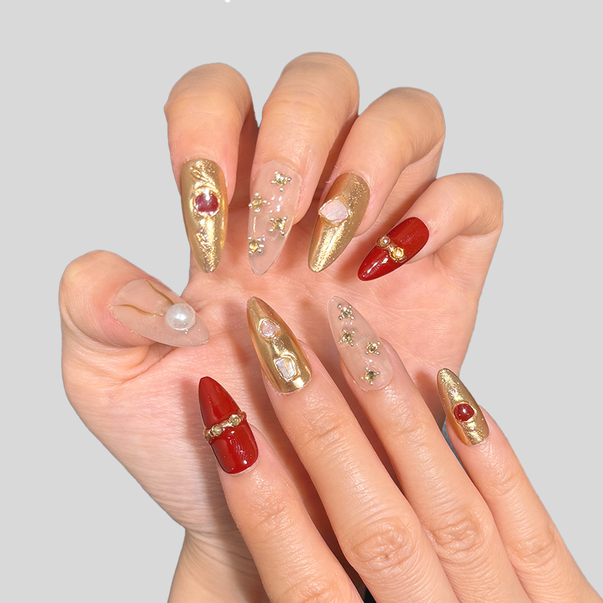 Almond Shape -Imperial Garnet 2.5CM