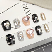 Daily Use Shorter -- Glamorous Heart Gemstone