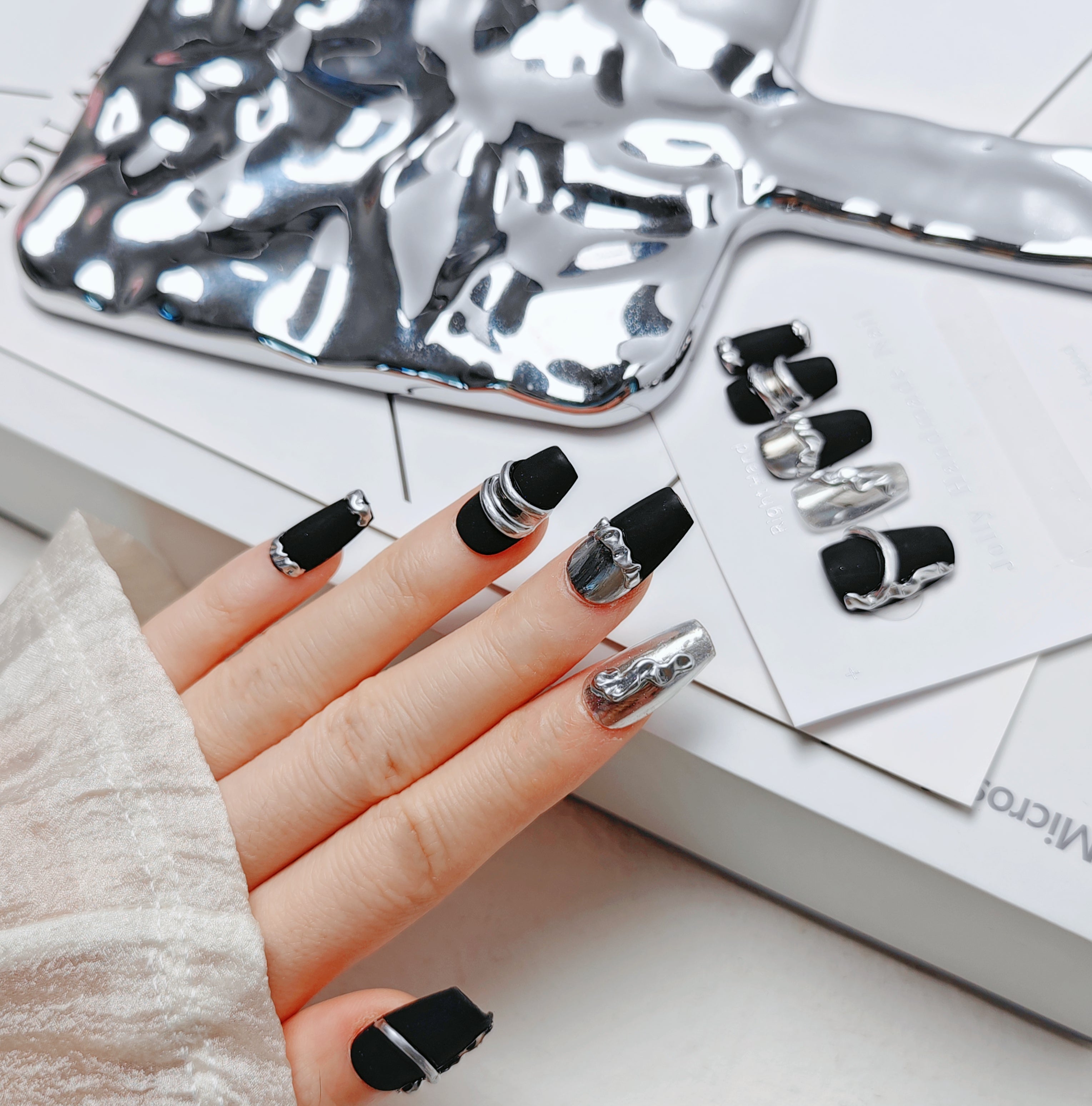 Coffin Shape -Venomous 3D Metallic(2.0 Medium Length)