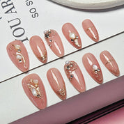 Almond Shape --Rose Gold Glamour 2.5CM