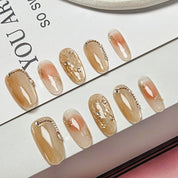 Almond Shape 2.5CM-Golden Luxe