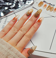 Almond Shape 2.5CM-Golden Luxe