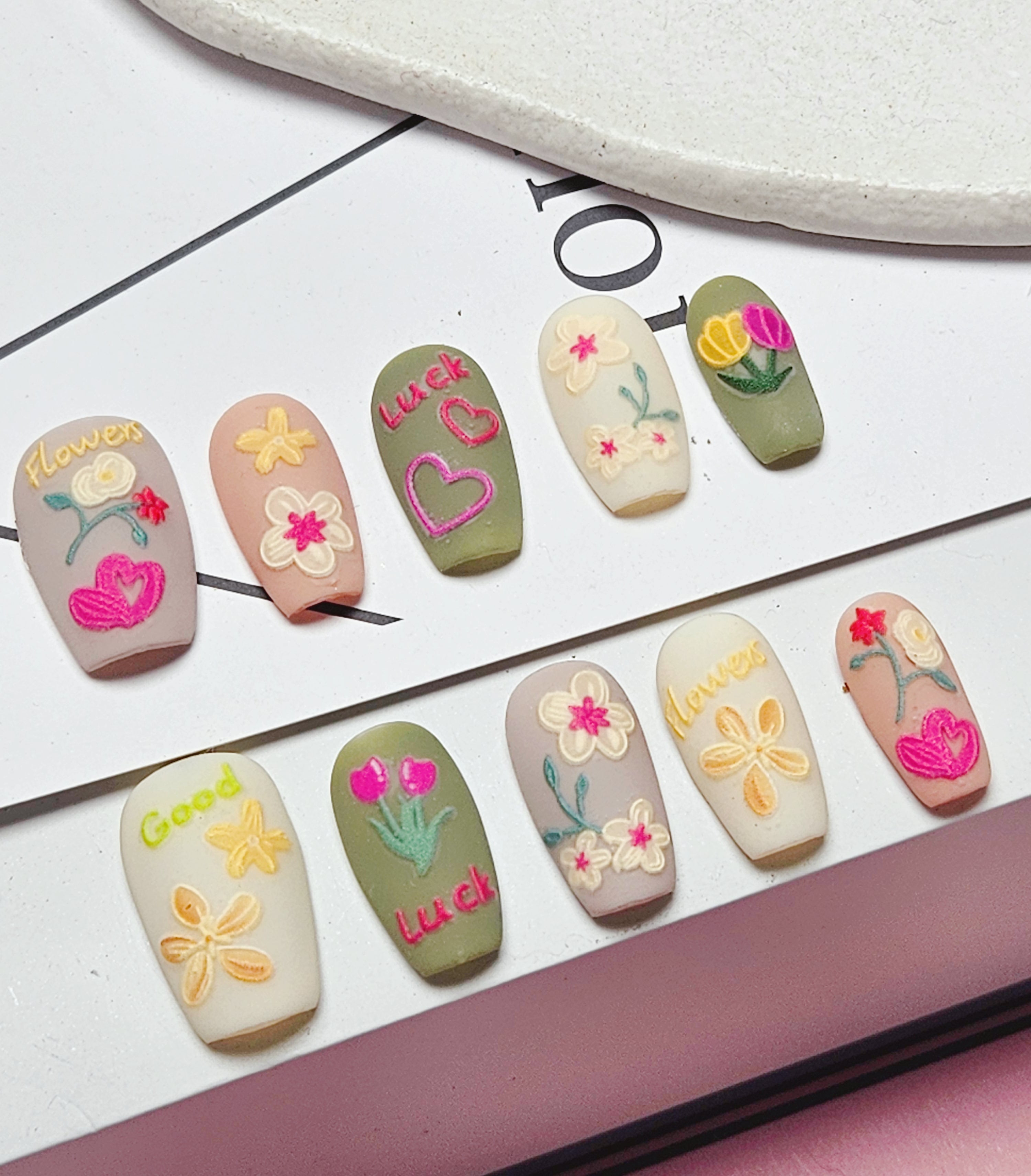 Coffin Shape 2.0CM -3D Oil Painting