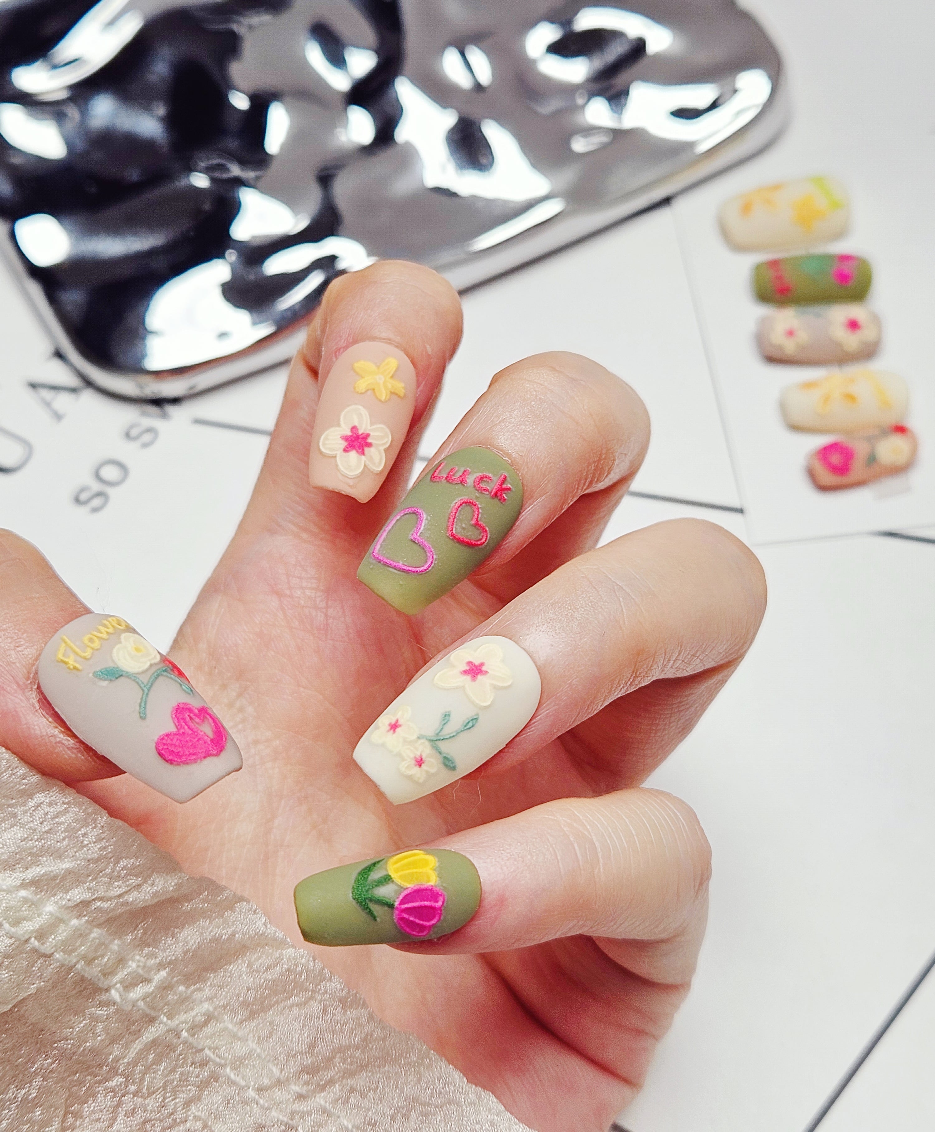 Coffin Shape 2.0CM -3D Oil Painting