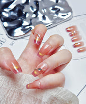 Coffin Shape 2.0CM -Sunset Cat Eye