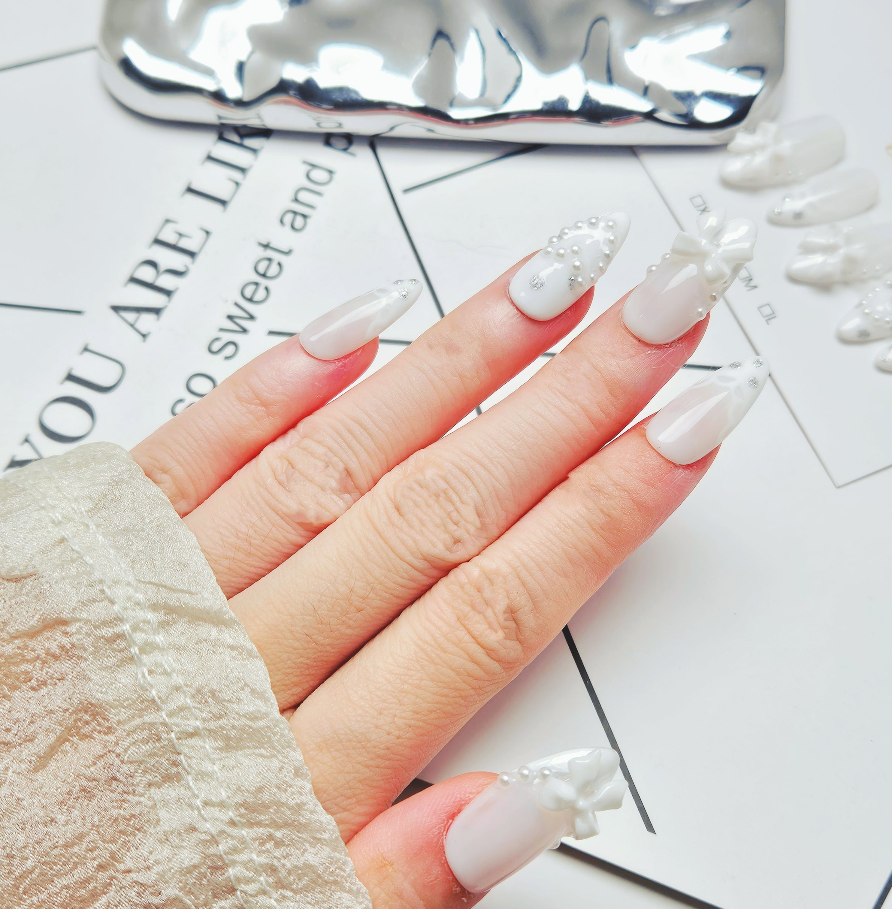 SPECIAL COLLECTION--White Bridal Pearl 2.5CM