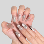 Almond Shape - Moonlit Dewdrops 2.5CM