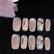 Coffin Shape 2.0CM - REAL FLower Pressed Glow