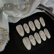 Almond Shape - Moonlit Dewdrops 2.5CM