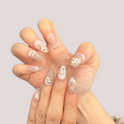 Best Seller Coffin - Moonlight Hand-painted Flower 2.0CM