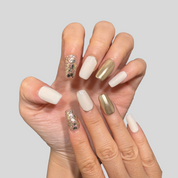 Coffin Shape 2.0CM -Champagne Minimalist