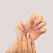 Best Seller Coffin -Rosé Cat-Eye Tips 2.0CM