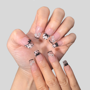 Coffin Shape -Classical Dot &Bow Delight 2.0CM