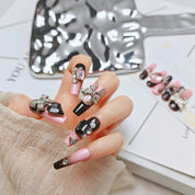 Twilight 3D BlACK &Pink Butterfly Glam Metallic