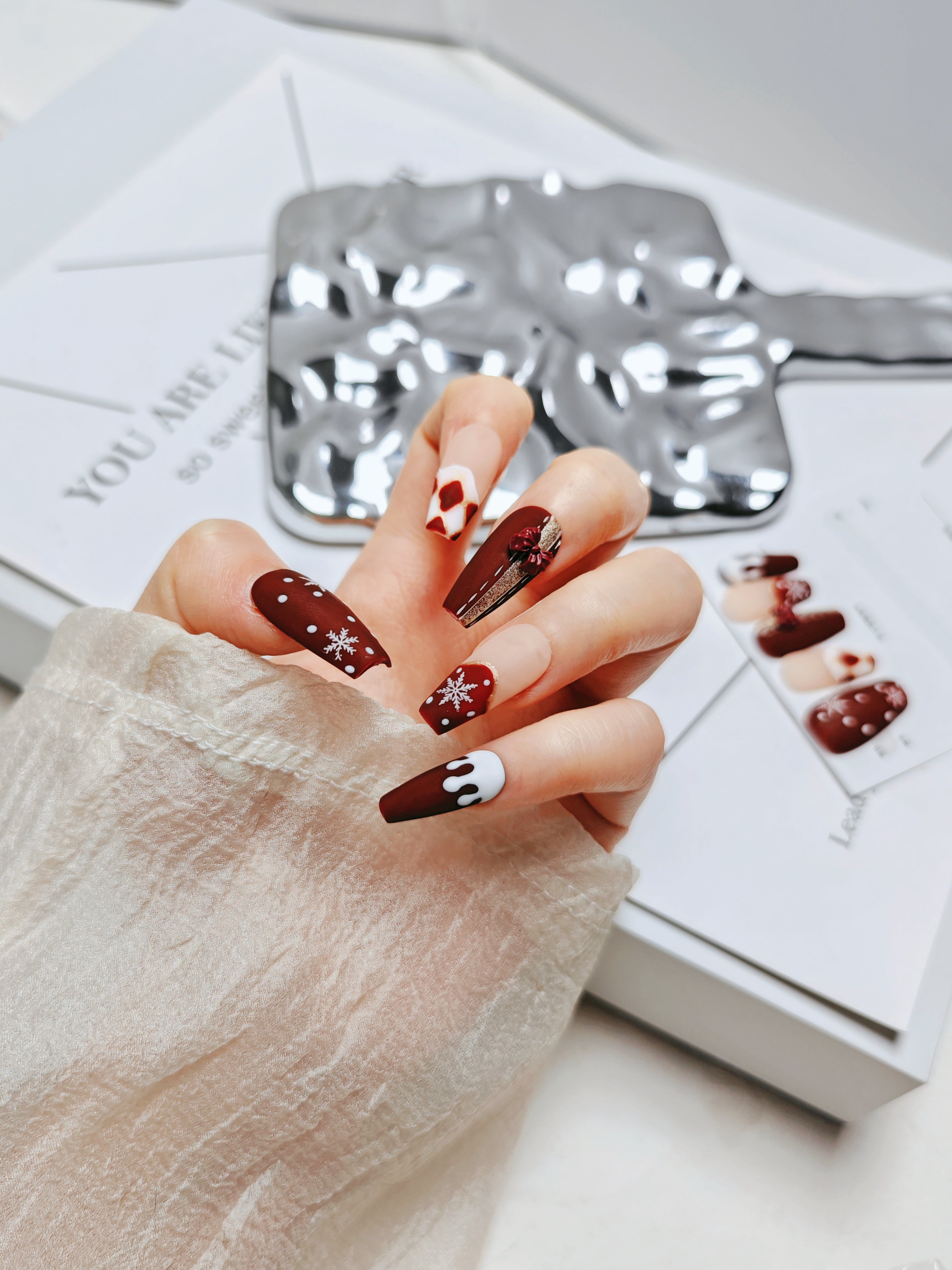 Christmas Bundle Press On Nails popular