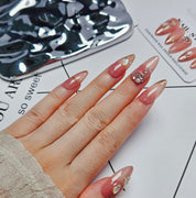 Almond Shape 2.5CM- Rose Gold Glamour