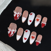 Almond Shape-Pink 3D Ribbon 2.5CM